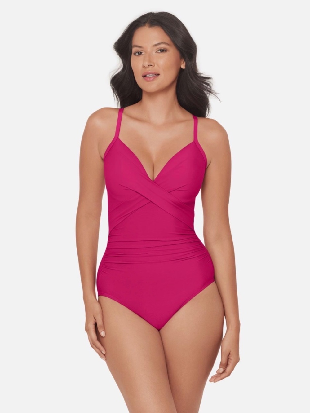 Miraclesuit Captivate One Piece Swimsuit Pink US 8 Slimming Shaping NWT